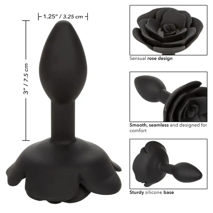 Male Sex Toys CalExotics Forbidden Small Rose Anal Plug