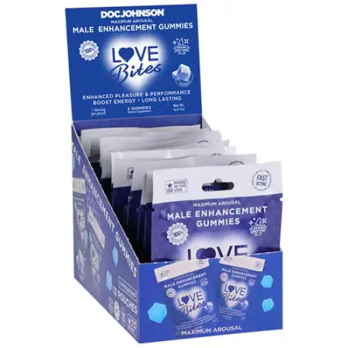 Male Sex Toys Love Bites Male Enhancement Gummies 2Pack 12Piece Display dj Male Sex Toys Love Bites Male Enhancement Gummies 2Pack 12Piece Display dj