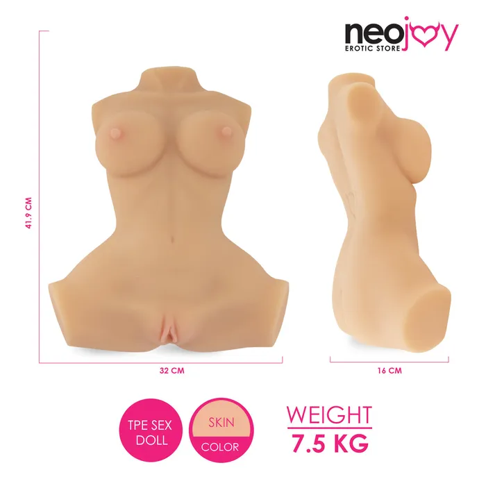 Male Sex Toys Neojoy Neojoy Candy Cummin Realistic Sex Doll Vagina and Ass TPE Flesh Medium 75Kg