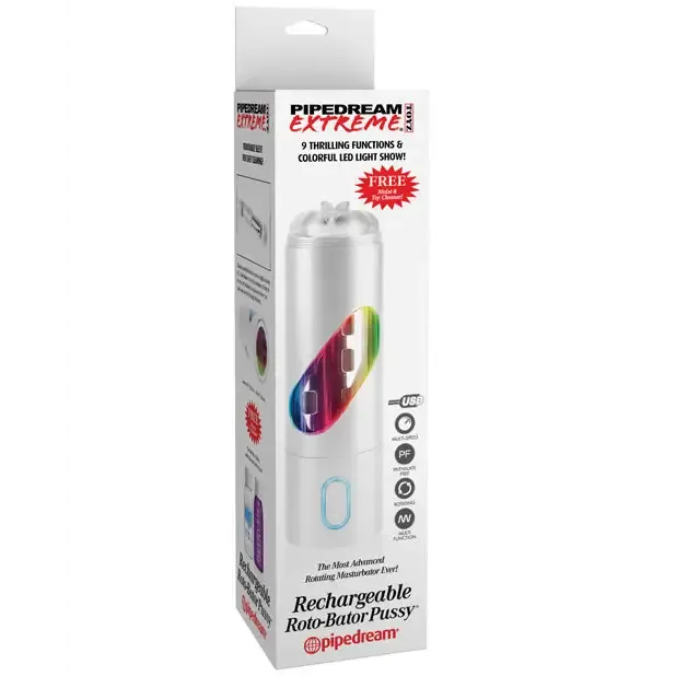 Male Sex Toys Pdx Brands PDX Extreme Rechargeable RotoBator Pussy