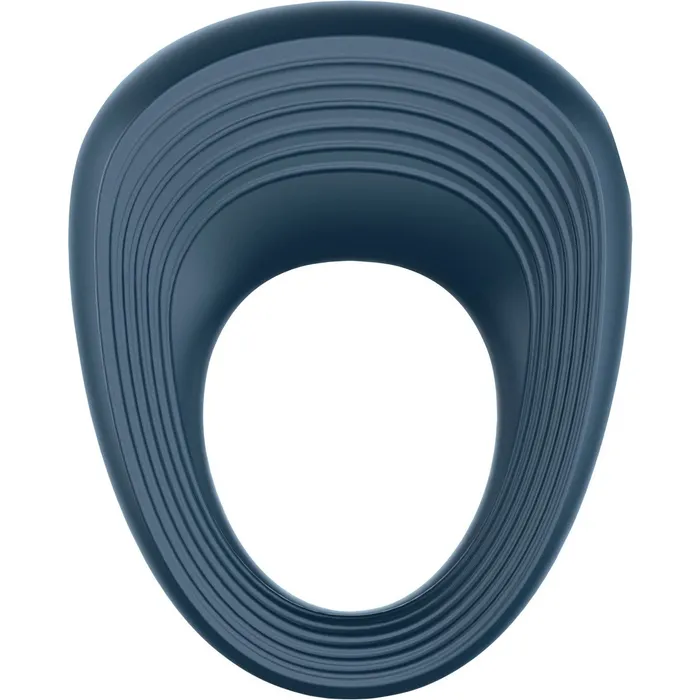 Male Sex Toys Satisfyer Satisfyer Power Ring Vibrating Cock Ring Blue