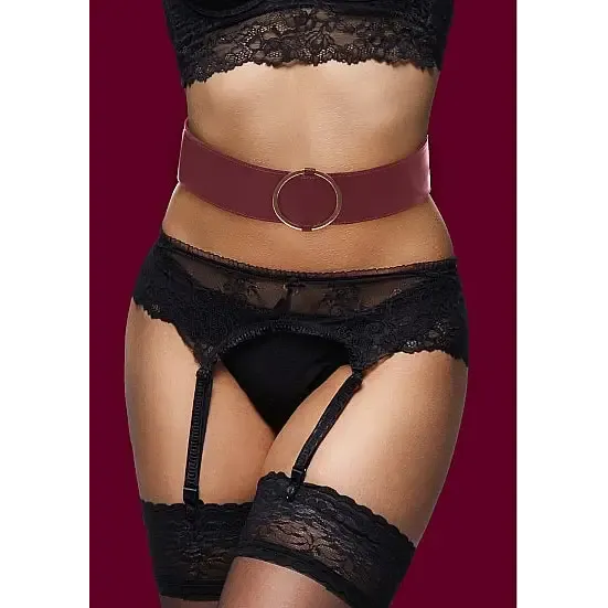 Male Sex Toys SHOTS AMERICA Ouch Halo Waist Belt Lxl Burgundy
