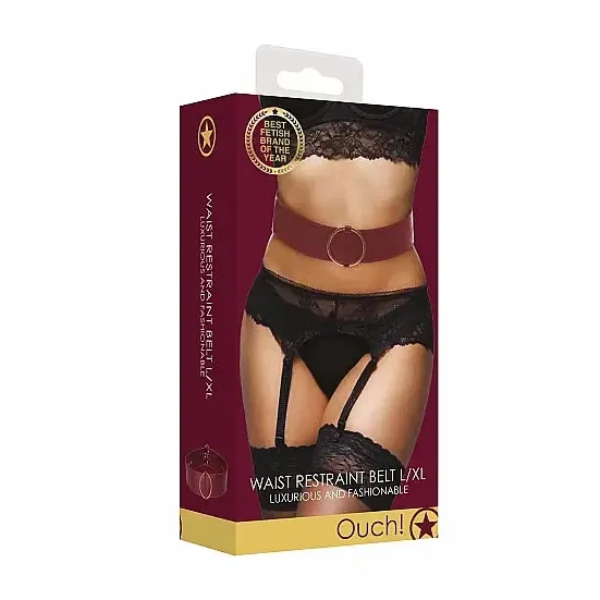Male Sex Toys SHOTS AMERICA Ouch Halo Waist Belt Lxl Burgundy Male Sex Toys SHOTS AMERICA Ouch Halo Waist Belt Lxl Burgundy