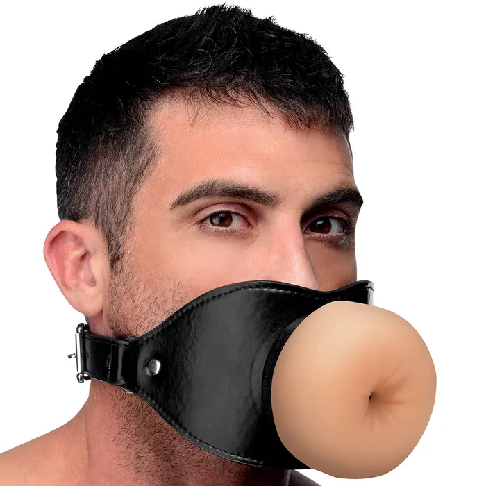 Master Series Ass Face Mouth Gag XR Brands Male Sex Toys