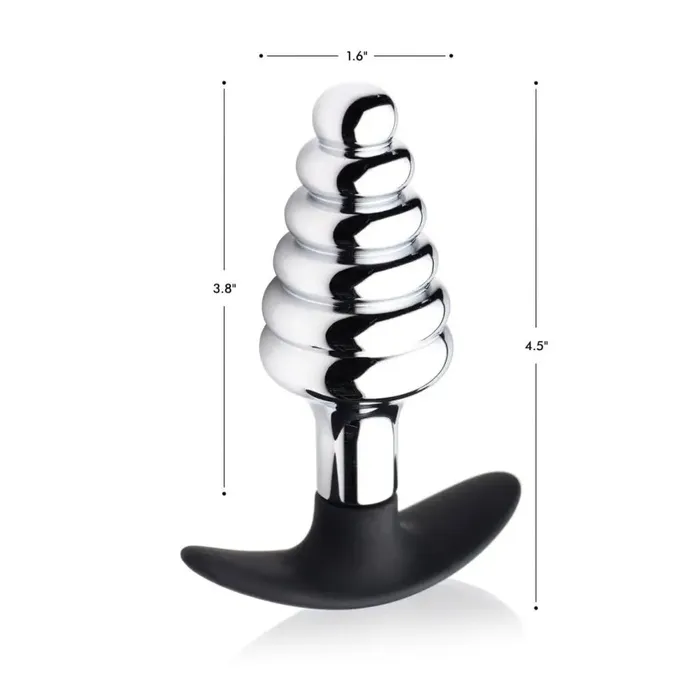Master Series Male Sex Toys Dark Hive Metal And Silicone Ribbed Anal Plug Master Series Male Sex Toys Dark Hive Metal And Silicone Ribbed Anal Plug