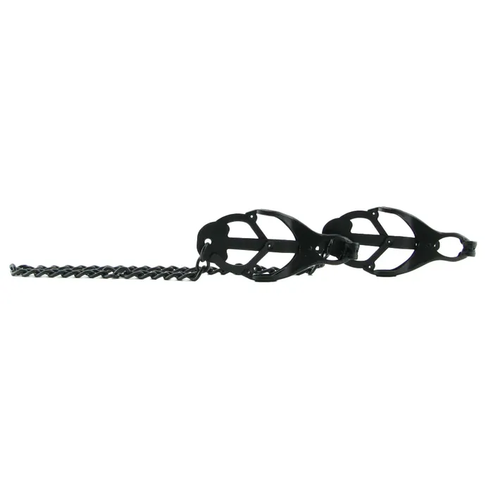 Master Series Monarch Noir Chained Clover Clamps XR Brands Male Sex Toys