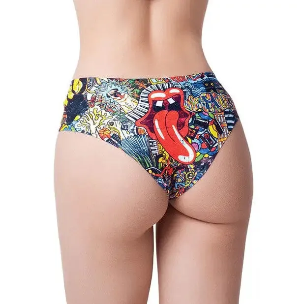 Mememe Psychotropical Trash Printed Slip memme Vibrators Mememe Psychotropical Trash Printed Slip memme Vibrators