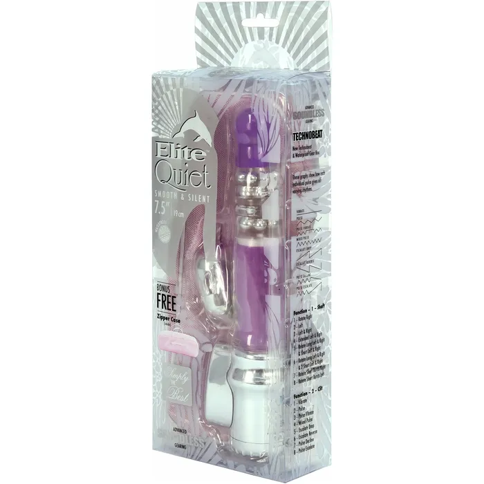 Nanma Elite Quiet Dolphin Vibrator Purple Nanma Vibrators Nanma Elite Quiet Dolphin Vibrator Purple Nanma Vibrators