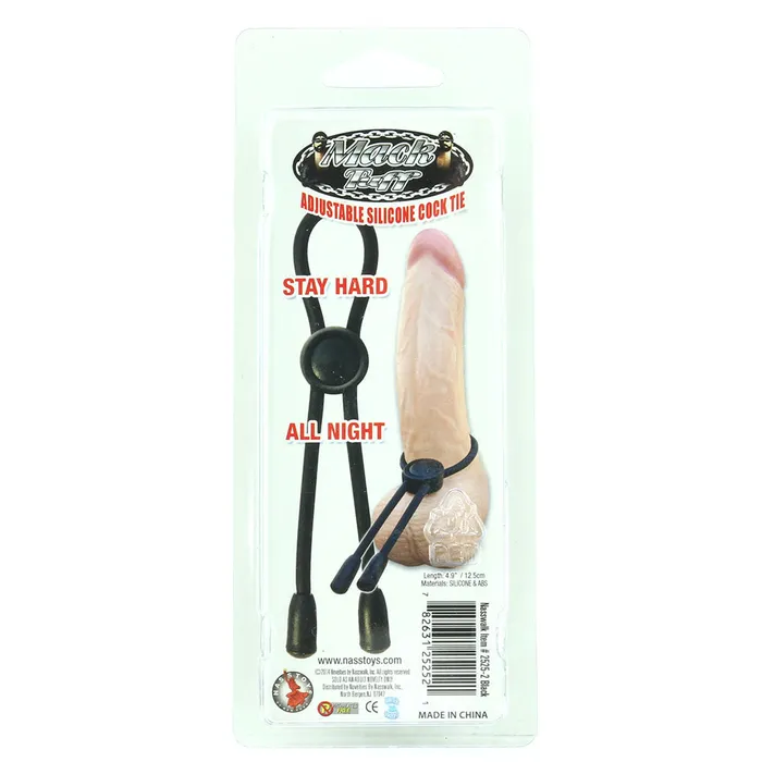 Nasstoys Female Sex Toys Adjustable Silicone Cock Tie in Black Nasstoys Female Sex Toys Adjustable Silicone Cock Tie in Black