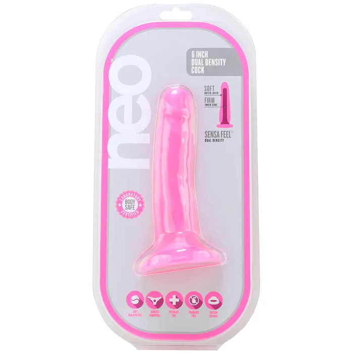 Neo 6 Inch Dual Density Cock in Pink Blush Dildos Neo 6 Inch Dual Density Cock in Pink Blush Dildos