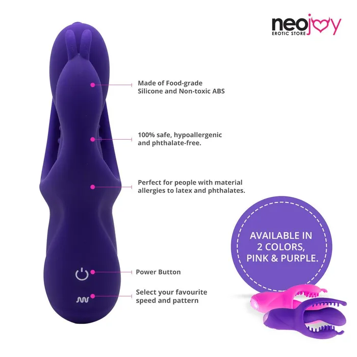 Neojoy Gspot 10 Vibration functions Silicone Clitoral Stimulator Purple Neojoy Vibrators