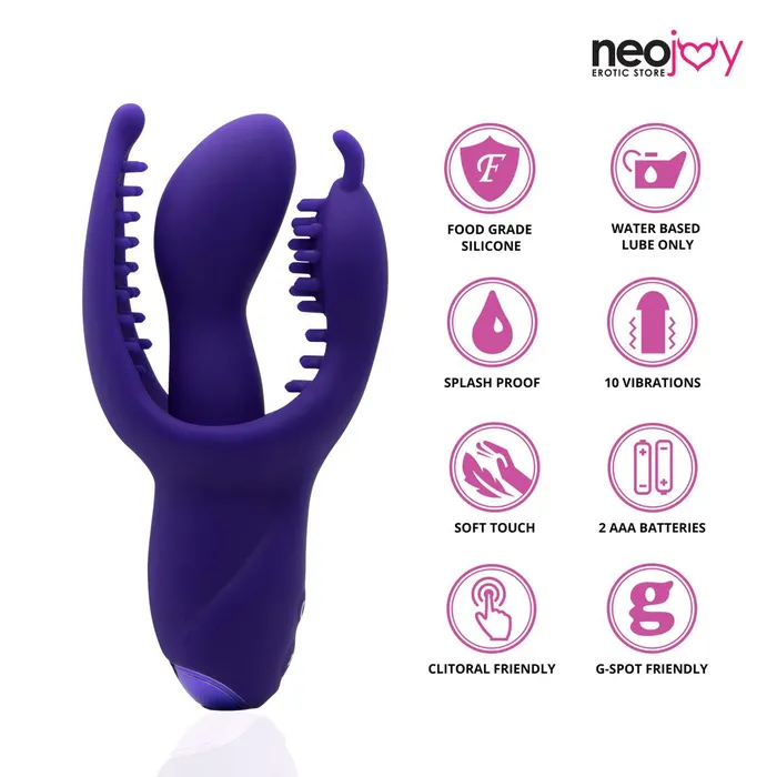 Neojoy Gspot 10 Vibration functions Silicone Clitoral Stimulator Purple Neojoy Vibrators