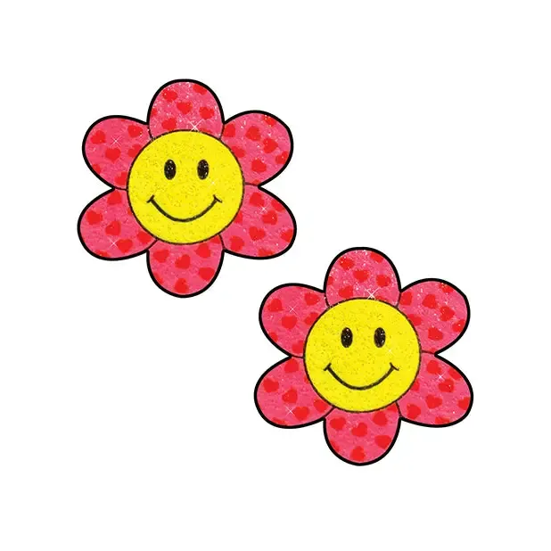 Neva Nude Neva Nude Smiley Flower Power Glitter Pasties Pinkyellow Os Vibrators Neva Nude Neva Nude Smiley Flower Power Glitter Pasties Pinkyellow Os Vibrators