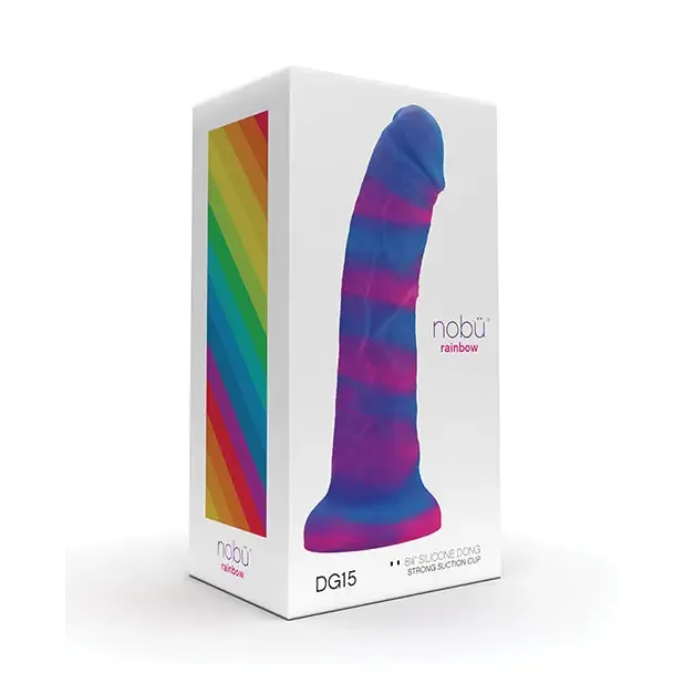 Nobu Rainbow 8 Dildo Wsuction Cup Cosmic Nob Dildos