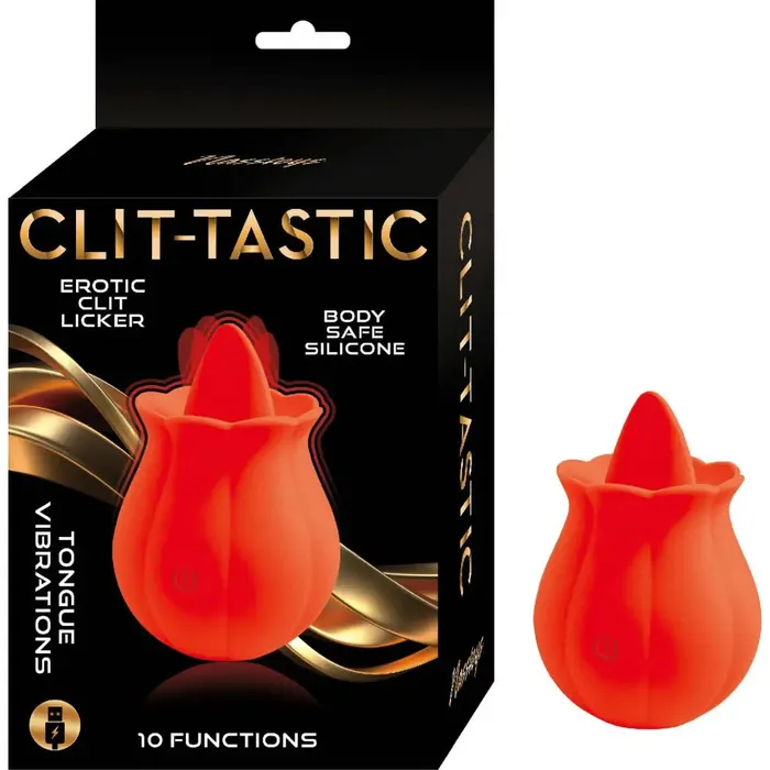 Novelties By Nasswalk Vibrators ClitTastic Erotic Clit Licker Red