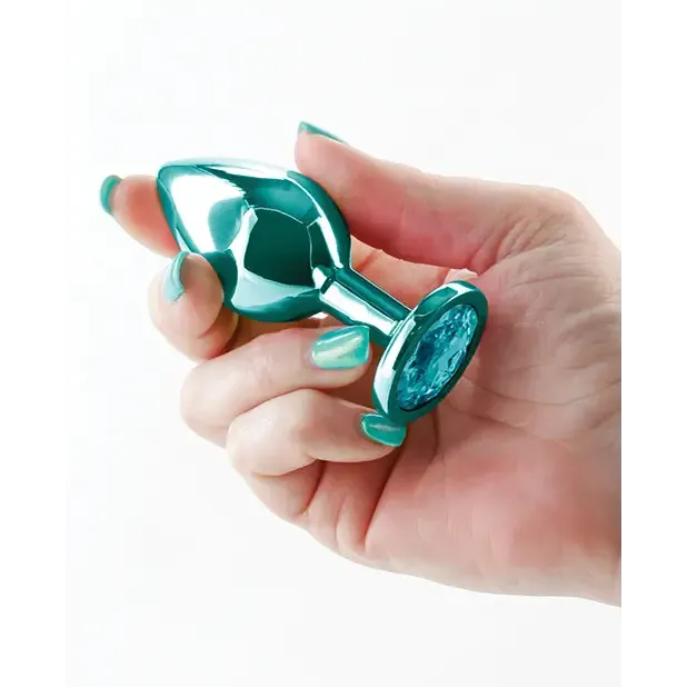 NS Novelties Male Sex Toys Rear Assets Metal Anal Plug Medium Teal NS Novelties Male Sex Toys Rear Assets Metal Anal Plug Medium Teal