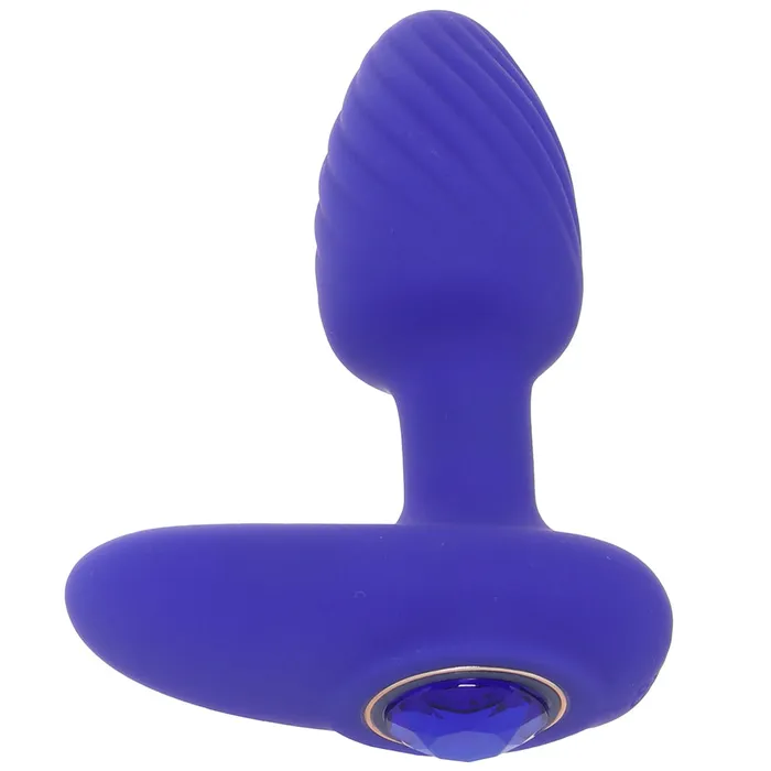 Oh My Gem Mystery Vibrating Plug in Sapphire Blush Female Sex Toys