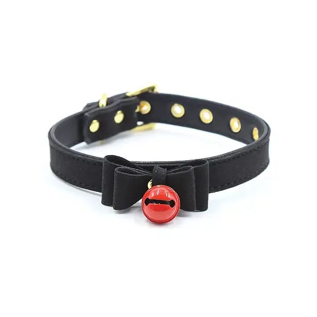 Plesur Anal Plesur Cat Bell Bow Tie Collar Black