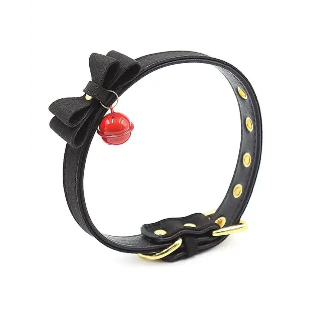 Plesur Anal Plesur Cat Bell Bow Tie Collar Black Plesur Anal Plesur Cat Bell Bow Tie Collar Black