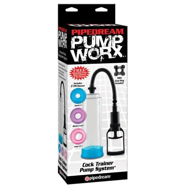 Pump Worx Cock Trainer Pump System W3 Tpr Sleeves Pump Worx Male Sex Toys