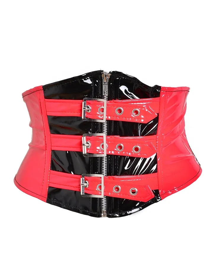 PVC Buckle Waspie Belt in Black HonourSkintwocom Female Sex Toys PVC Buckle Waspie Belt in Black HonourSkintwocom Female Sex Toys