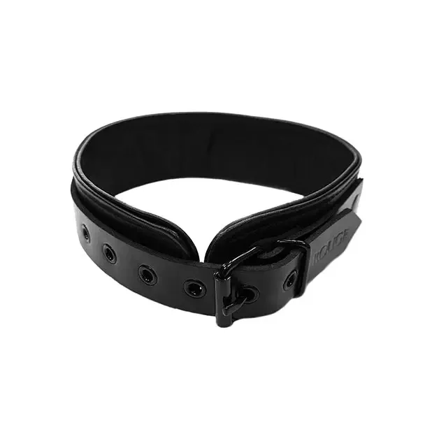 Restraints Rouge Group Ltd Rouge Leather Collar Black with Black