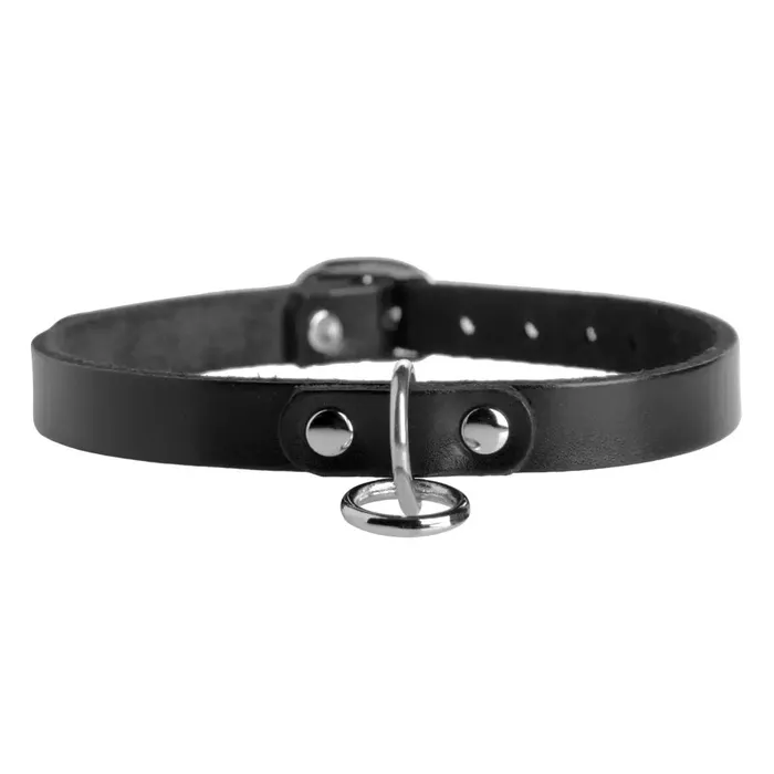 Restraints Strict Leather Unisex Leather Choker With