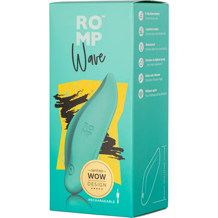 ROMP Wave Clitoral Vibrator Green ROMP Vibrators
