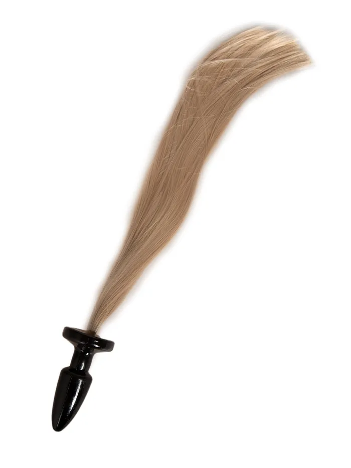 Rubber Plug with Horse Tail HonourSkintwocom Male Sex Toys