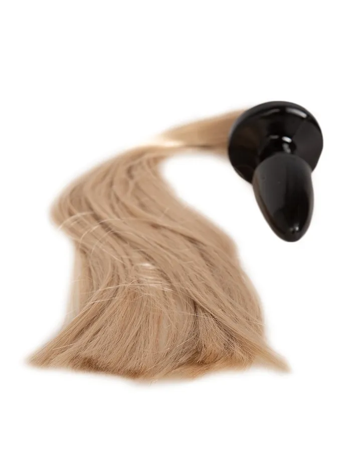 Rubber Plug with Horse Tail HonourSkintwocom Male Sex Toys