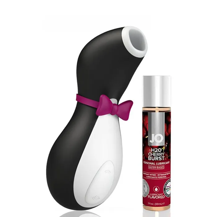 Satisfyer Female Sex Toys Satisfyer Pro Penguin Next Gen Silent Clitoral Stimulator Cherry Lube 30ml Satisfyer Female Sex Toys Satisfyer Pro Penguin Next Gen Silent Clitoral Stimulator Cherry Lube 30ml