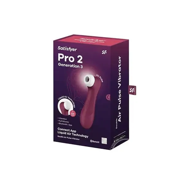 Satisfyer Vibrators Satisfyer Pro 2 Generation 3 W App Wine Red
