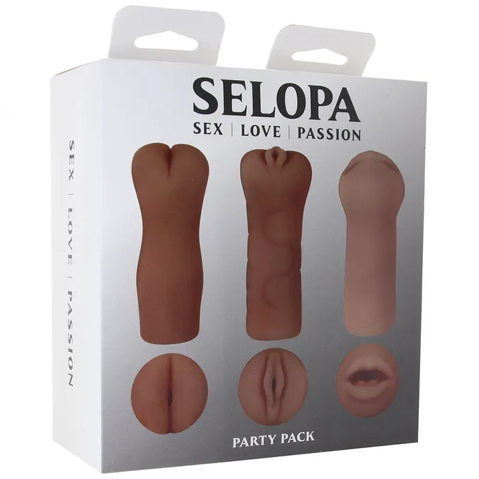 Selopa Party Pack Stroker Set in Dark Evolved Novelties Male Sex Toys