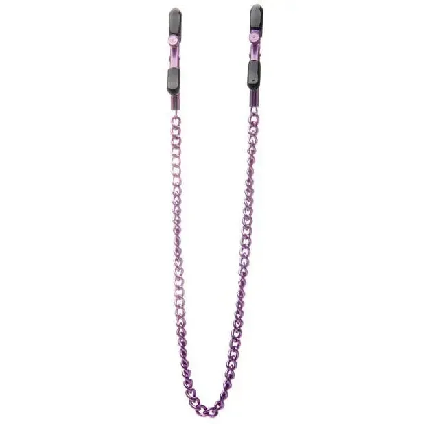 Shots America Shots Ouch Adjustable Nipple Clamps Wchain Vibrators Shots America Shots Ouch Adjustable Nipple Clamps Wchain Vibrators