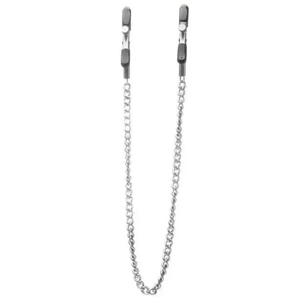 Shots America Shots Ouch Adjustable Nipple Clamps Wchain Vibrators Shots America Shots Ouch Adjustable Nipple Clamps Wchain Vibrators