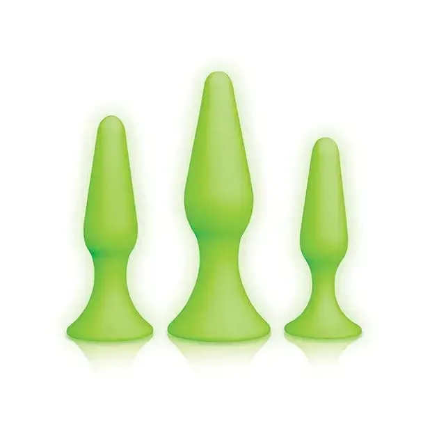 Shots Ouch Butt Plug Set Glow In The Dark Shots America Anal