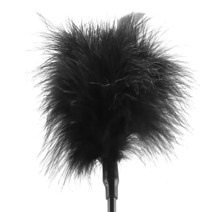 Shots Toys Anal Ouch Feather Crop in Black