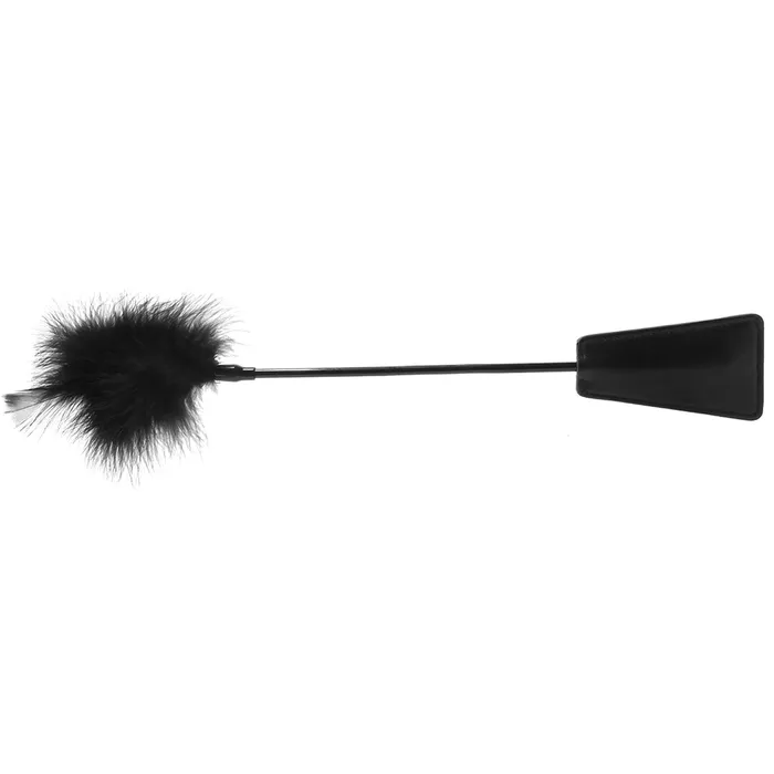 Shots Toys Anal Ouch Feather Crop in Black