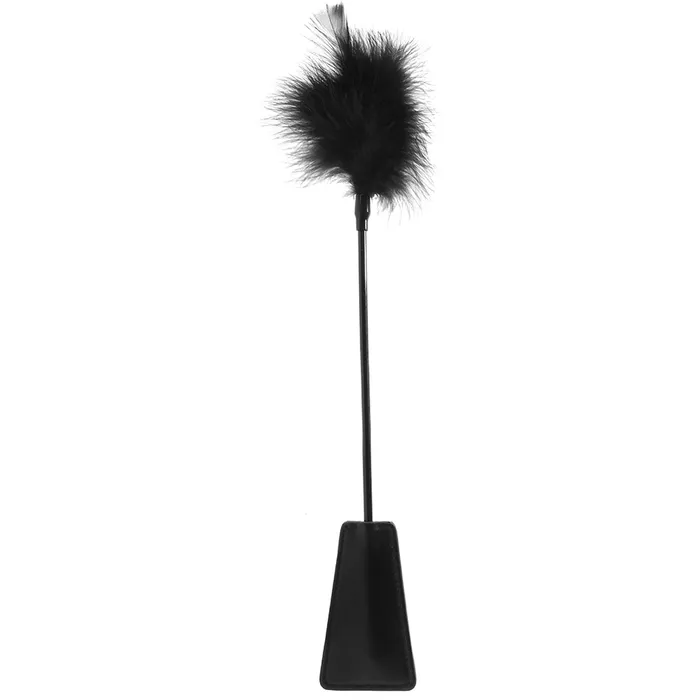 Shots Toys Anal Ouch Feather Crop in Black
