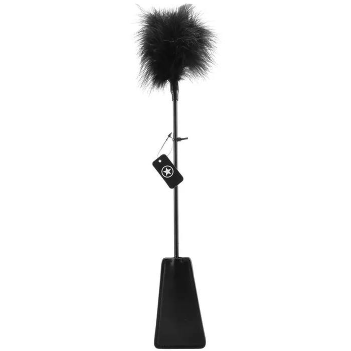 Shots Toys Anal Ouch Feather Crop in Black