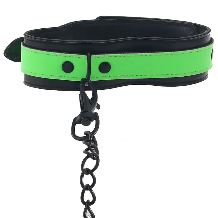 Shots Toys Dildos Ouch Glow In The Dark Collar and Leash Shots Toys Dildos Ouch Glow In The Dark Collar and Leash