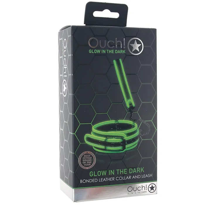 Shots Toys Dildos Ouch Glow In The Dark Collar and Leash Shots Toys Dildos Ouch Glow In The Dark Collar and Leash