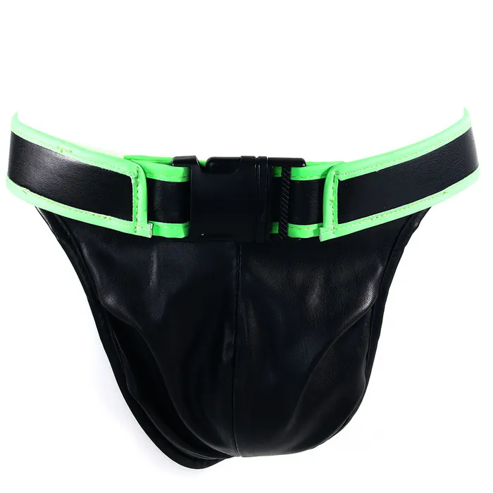 Shots Toys Female Sex Toys Ouch Glow In The Dark Front Buckle Jock Strap M