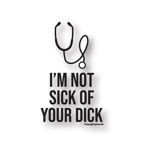 Sick Dick Naughty Sticker Pack Of 3 KushKards Anal