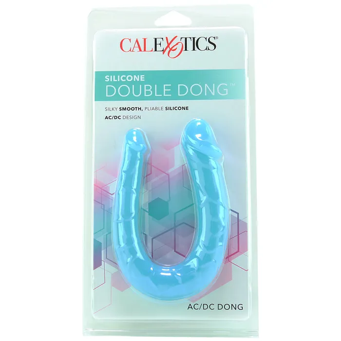 Silicone ACDC Double Dildo in Teal CalExotics Female Sex Toys Silicone ACDC Double Dildo in Teal CalExotics Female Sex Toys