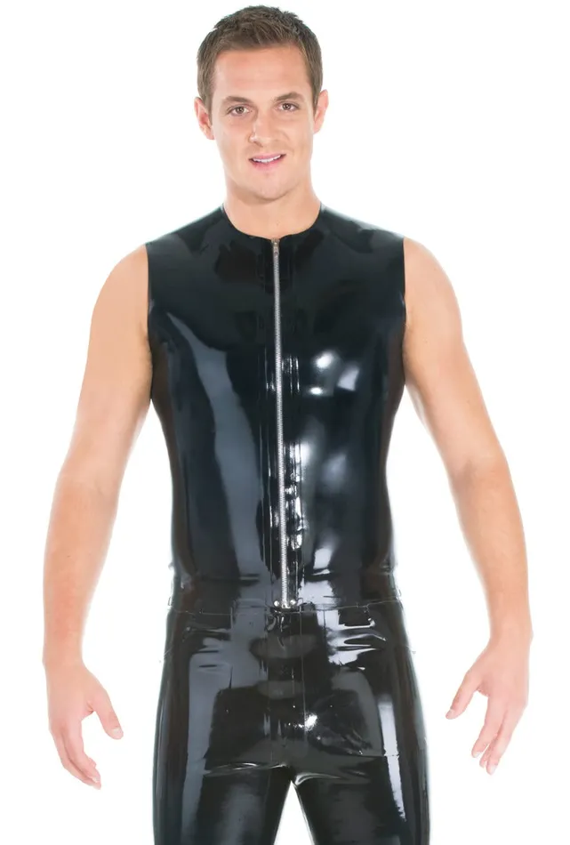 Size M Clearance Zip Front Sleeveless Latex TShirt Size Medium HonourSkintwocom Male Sex Toys Size M Clearance Zip Front Sleeveless Latex TShirt Size Medium HonourSkintwocom Male Sex Toys