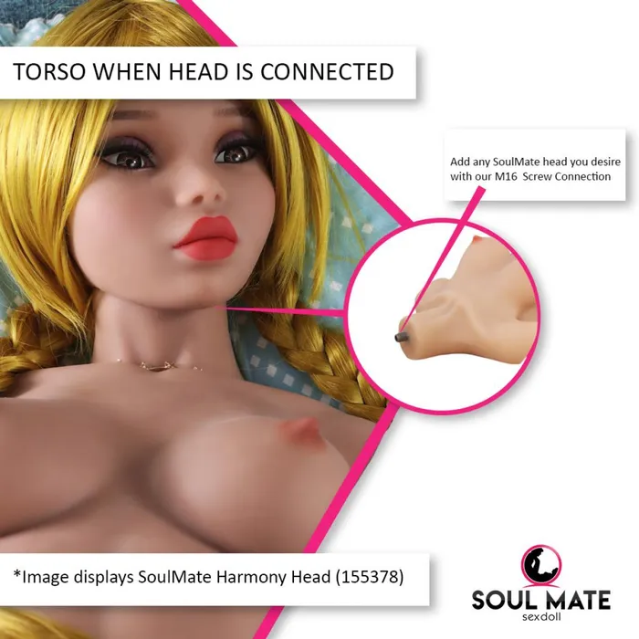 SoulMate Dolls SoulMate Dolls Alexis Head With Sex Doll Torso Light Brown Male Sex Toys