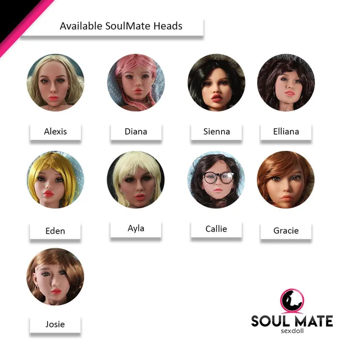 SoulMate Dolls SoulMate Dolls Alexis Head With Sex Doll Torso Light Brown Male Sex Toys