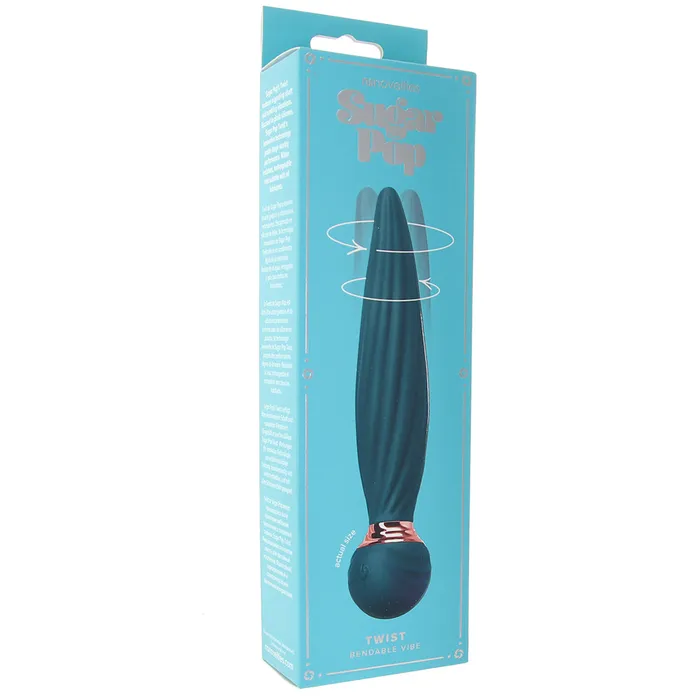 Sugar Pop Twist Bendable Vibe in Teal ns novelties Vibrators Sugar Pop Twist Bendable Vibe in Teal ns novelties Vibrators