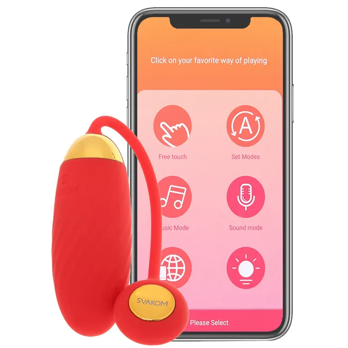 Svakom Vibrators Ella Neo App Controlled Bullet Vibe in Red